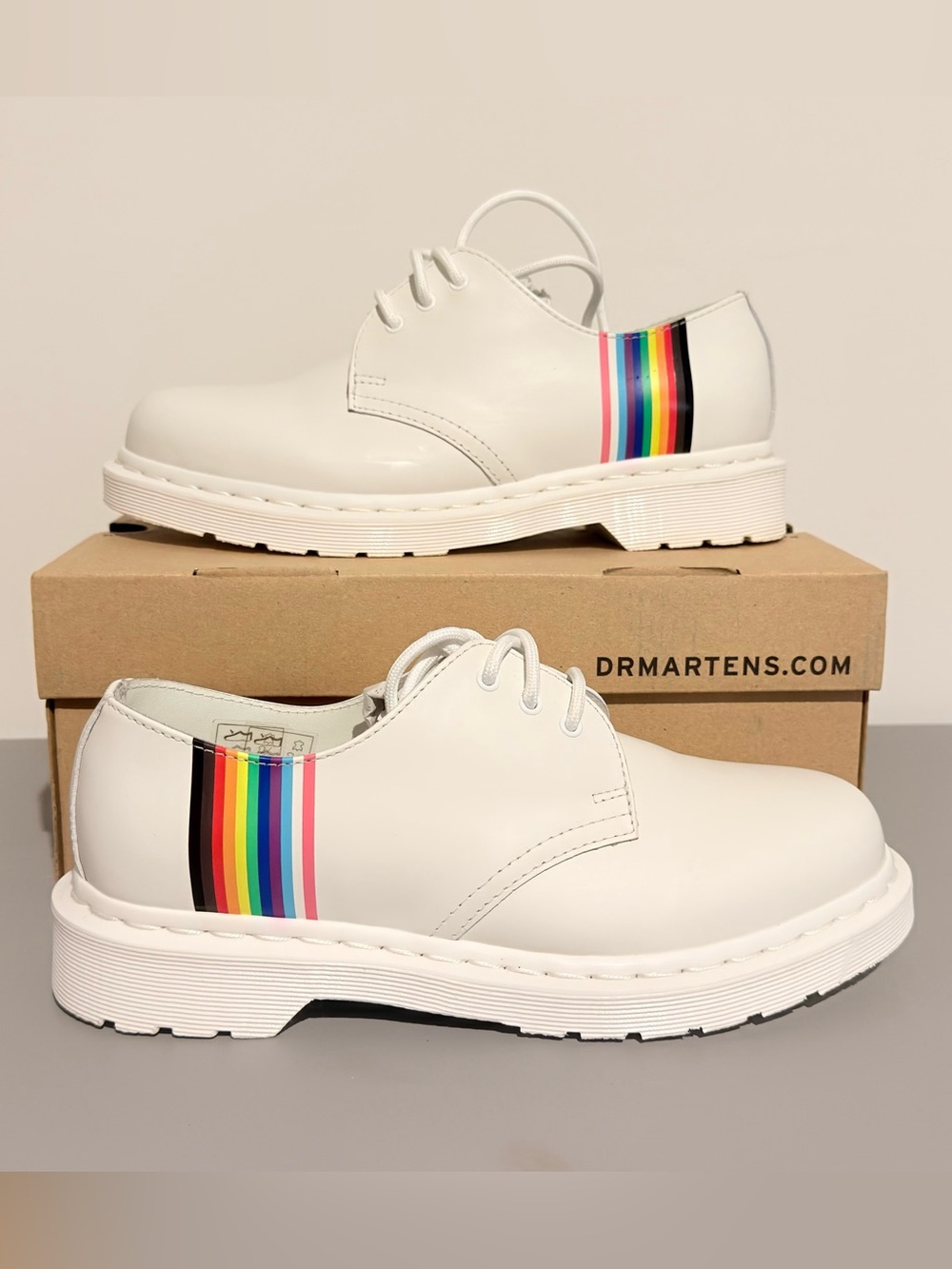 Dr. Martens 1461 For Pride White Rainbow Oxford EU 38/W7/M6